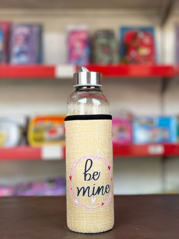 Premium Glass Water Bottle with Quotes - Image 2